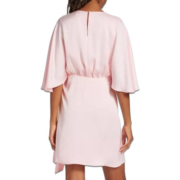 NWT RAMY BROOK Alexis Pink Mini Wrap Dress, Batwing Sleeves, Easter, Size 00 - Picture 2 of 9